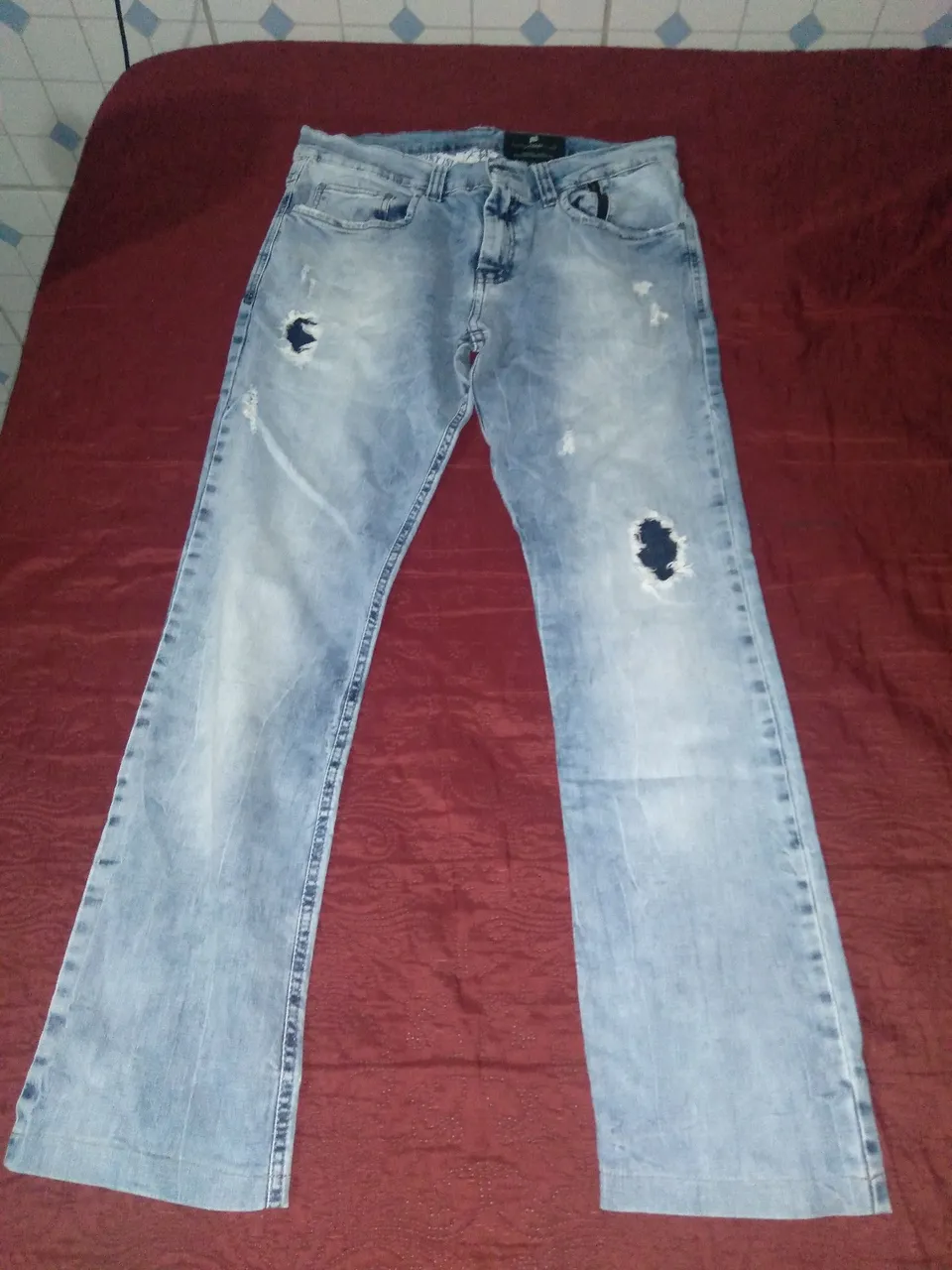 Calça Jeans Masculina Azul Claro