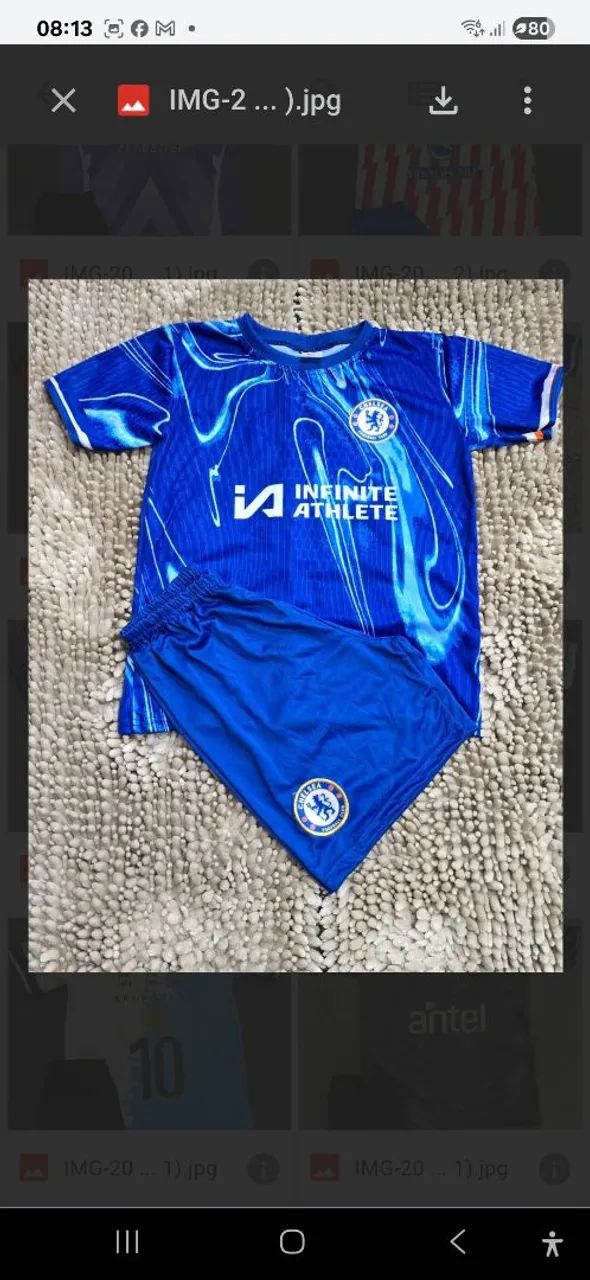 Conjunto de time de futebol infantil 