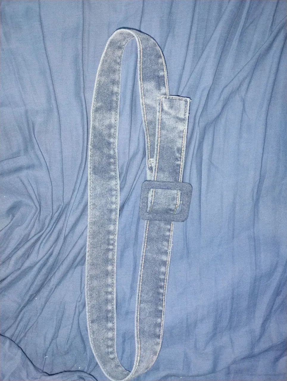 Cinto Jeans Moderno com Fivela Quadrada