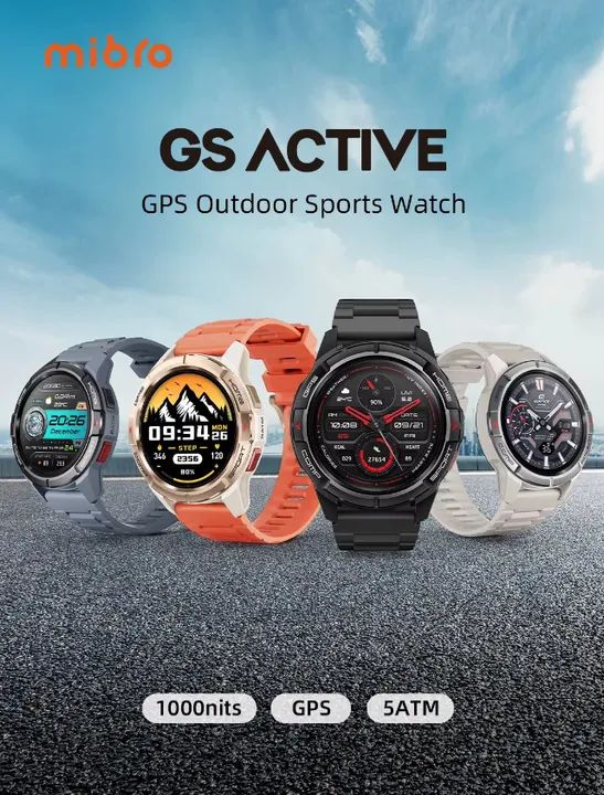 Relógio Smartwatch Xiaomi Mibro GS Active, GPS, Exercícios, Corrida