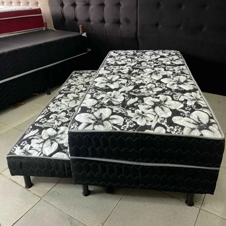 Conjunto de Cama Box Casal com Cama Auxiliar