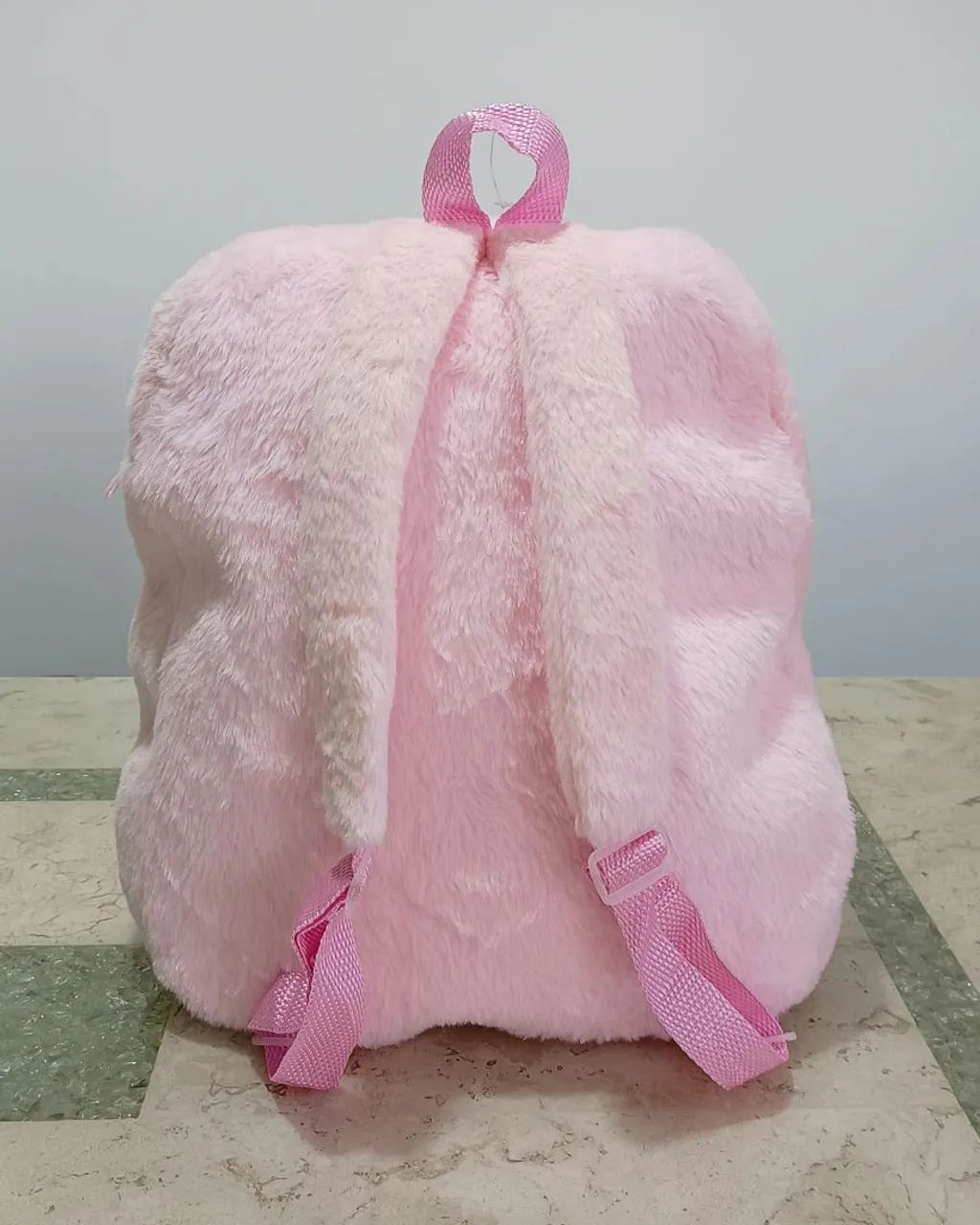 Mochila Unicórnio Rosa de Pelúcia  - Foto 2