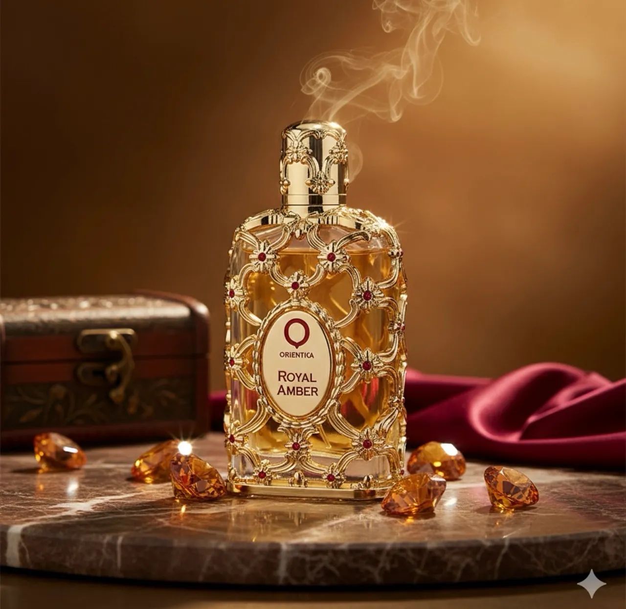 Perfume árabe Royal Amber Orientica lacrado original cheiro de mulher rica e empoderada