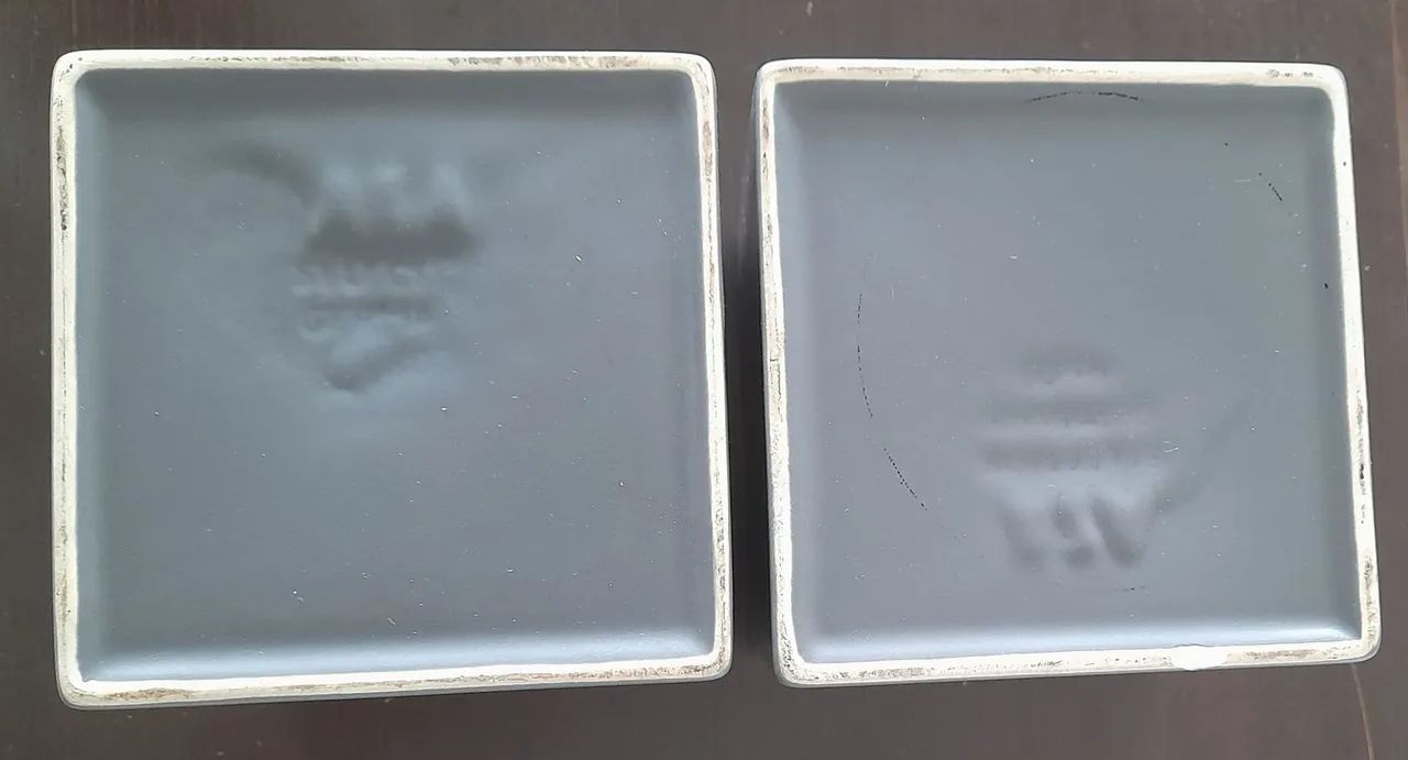 2 vasos de cerâmica cinza - 12 X 12 cm - Foto 3