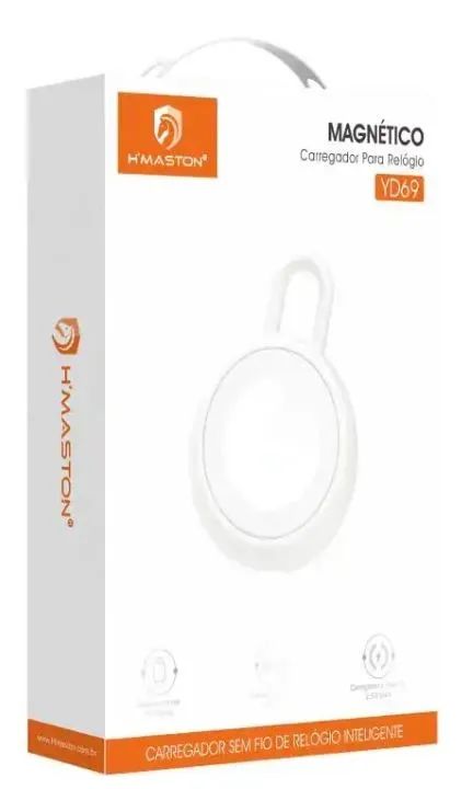 Carregador Magnético por Indução Tipo C para Relógio Smart YD69 - Branco