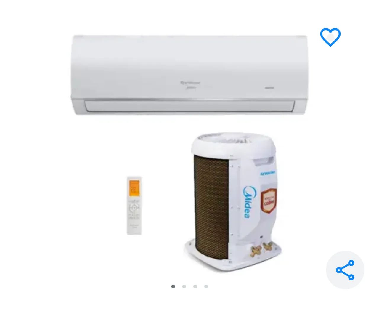 Ar condicionado split inverter 9000 Btus Midea  - Foto 2