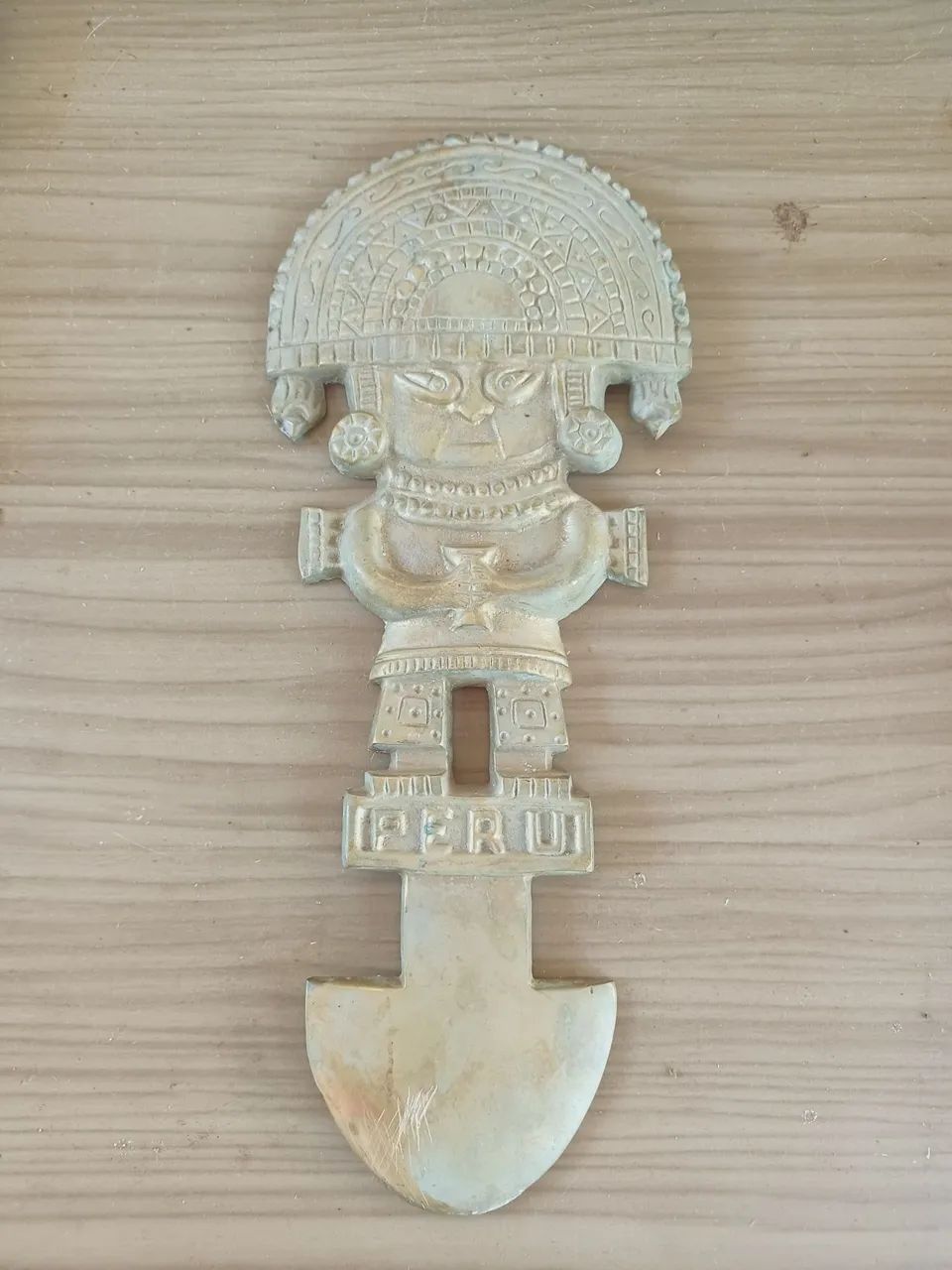 ESCULTURA DEUS INCA PERUABI EM BRONZE POR 80 REAIS DESAPEGO PARTICULAR  - Foto 2
