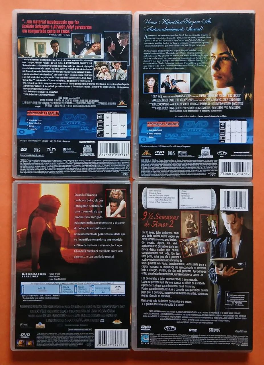 Dvd Coleção Sedução - 4 Filmes - Foto 2