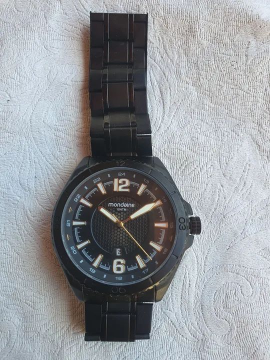 Relógio Mondaine Masculino Preto - Foto 6