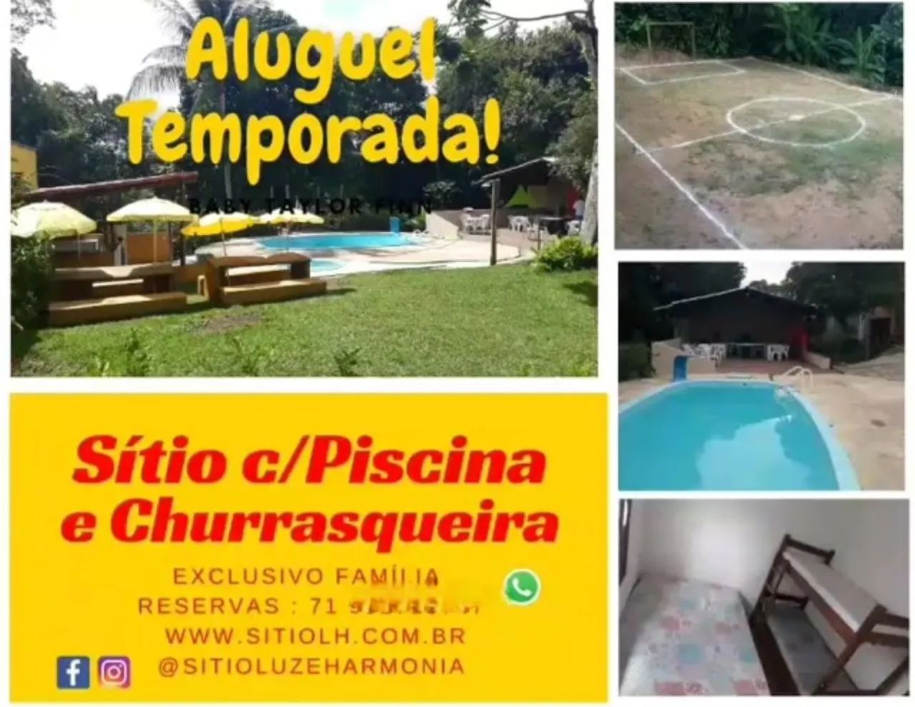 Carnaval casa em Sítio com piscina e churrasqueira para temporada