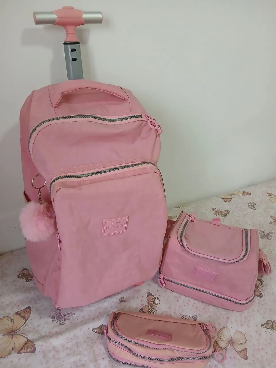 Mochila rodinha Up4you com lancheira e estojo