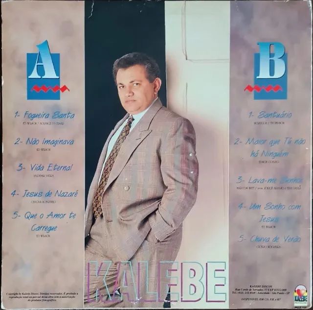 Lp Disco De Vinil Gospel Evangélico Kalebe - Santuário - com encarte - Foto 2