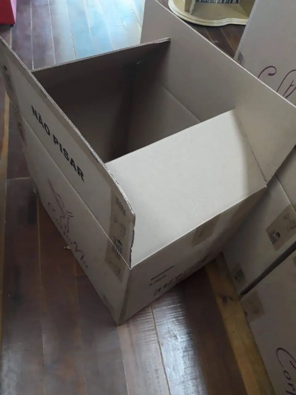 Caixa de papelão grande kit com 3