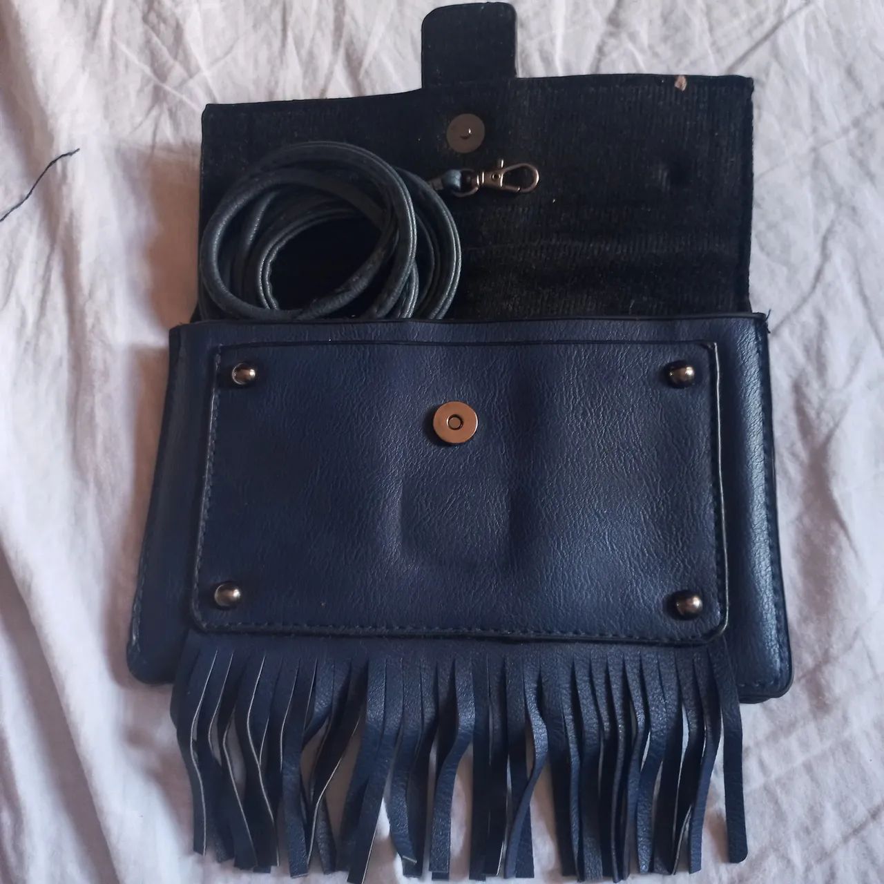 Bolsa de franja azul - Foto 3