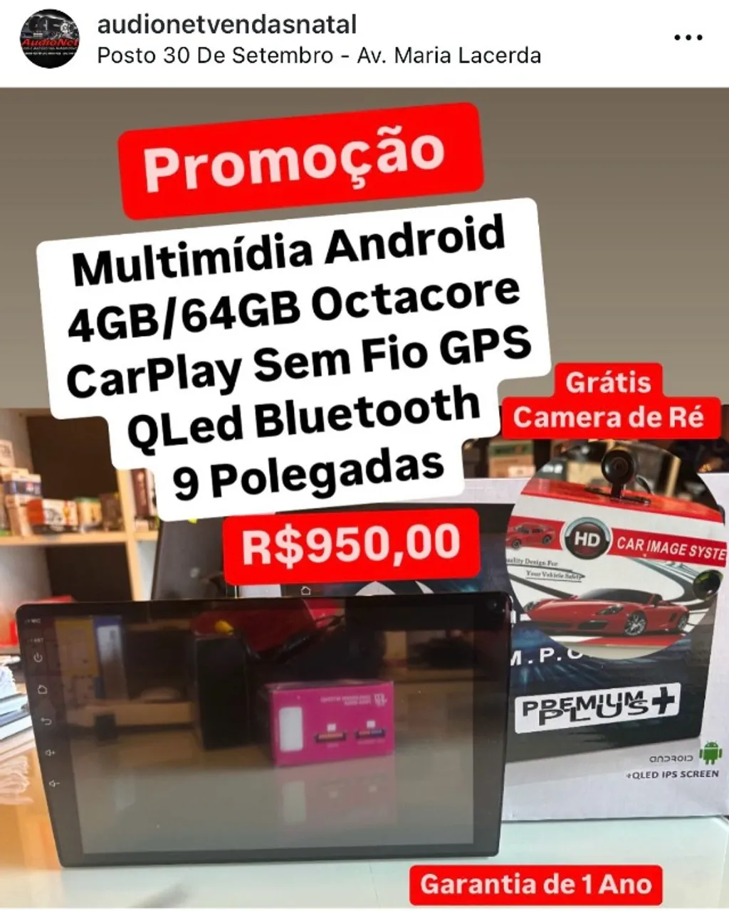 Multimidia Android 4Gb/64Gb Octacore Carplay Sem Fio Gps Tela 9 Polegadas Carro Painel