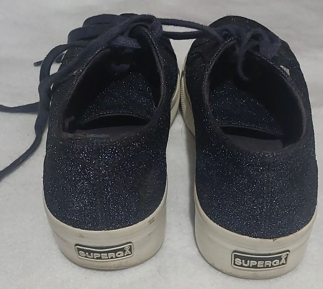 Tenis Superga azul Gliter 35 Lindo - Foto 2