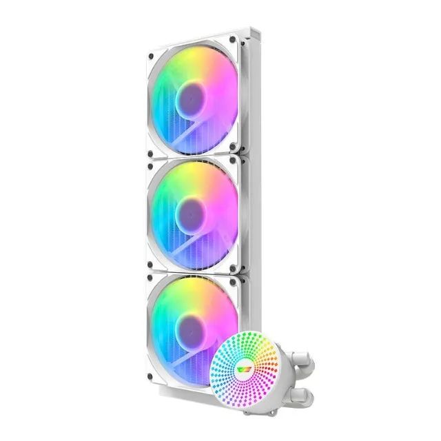 Water Cooler Aigo Darkflash Radiant DC420 ARGB 420mm Branco [novo] - Foto 3