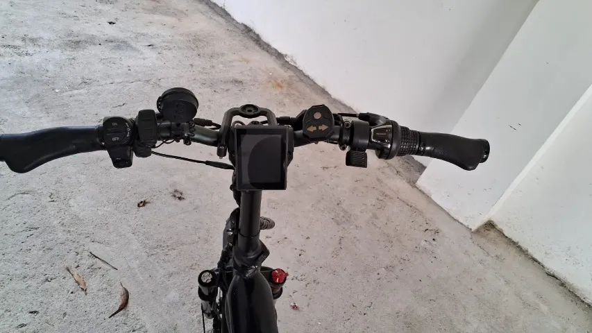 Bicicleta elétrica dobrável Greenway 750w - no preto - Foto 3