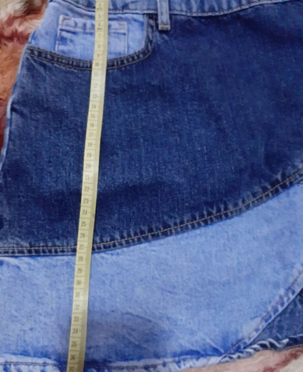 Saia Jeans Patchwork - Foto 5