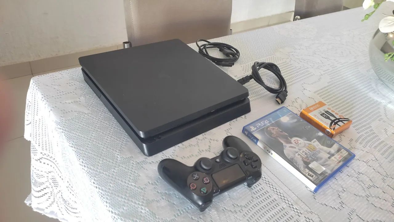 Playstation 4 Slim 500 Gb Parcelo Garantia 1 controle Pego ps3 Xbox One S X Ps4 FAT - Foto 2