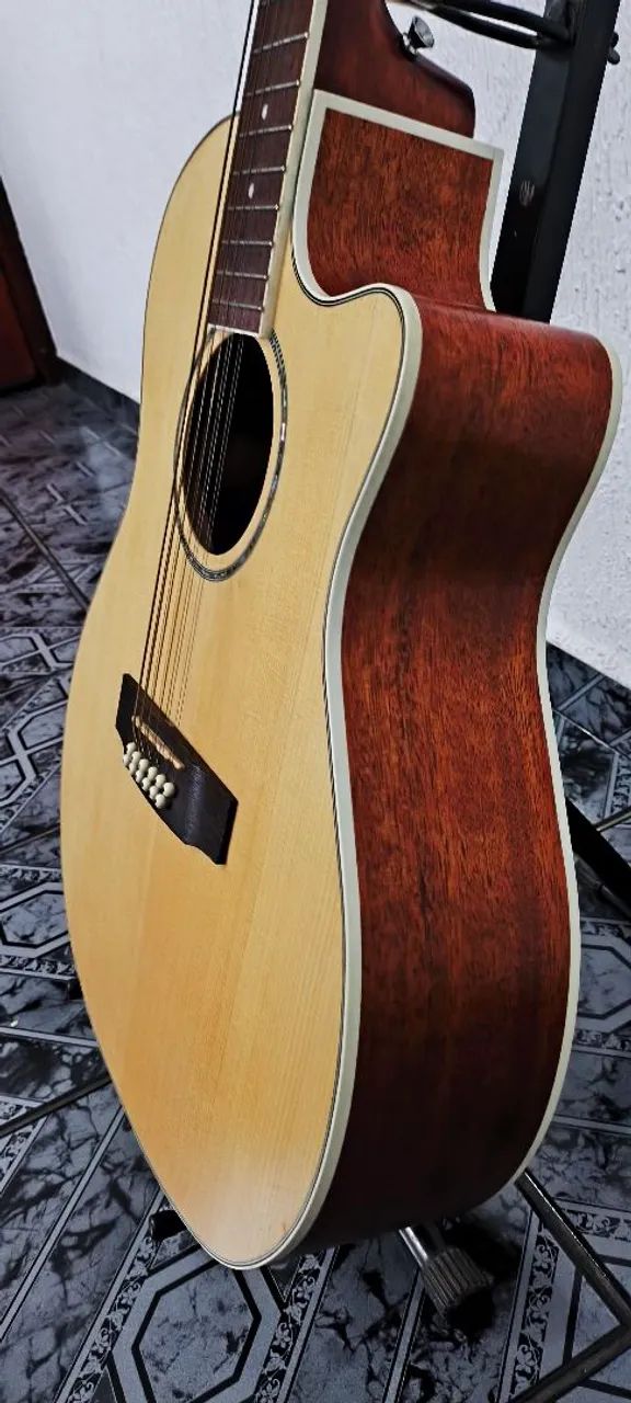 Violão Cort GA-MEDX-12 | Folk | 12 Cordas | Eletro Acústico | Open Pore Natural - Foto 2