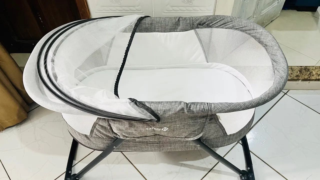 Berço portátil com mosquiteiro para bebê - Foto 3