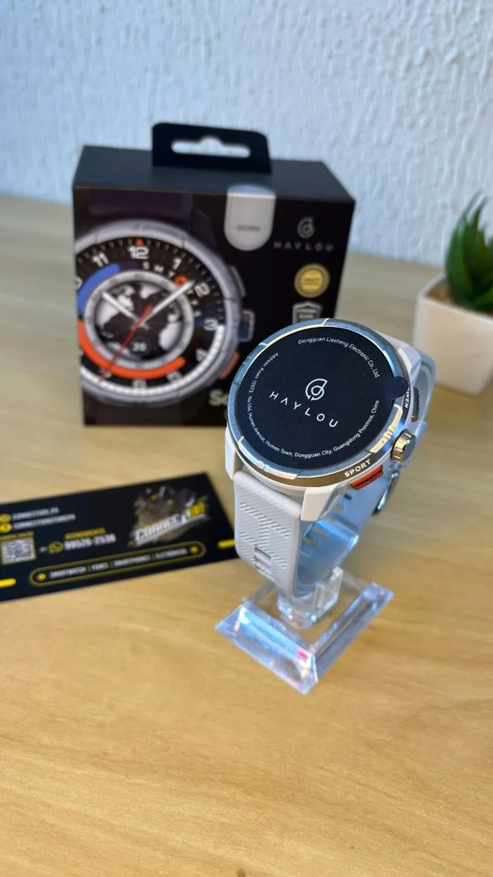 Relógio Smartwatch Hayou Solar Ultra Com Gps E Tela Amoled