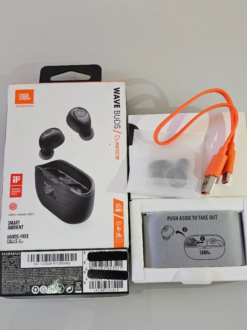 Fone de Ouvido JBL Wave Buds - Preto - Foto 3