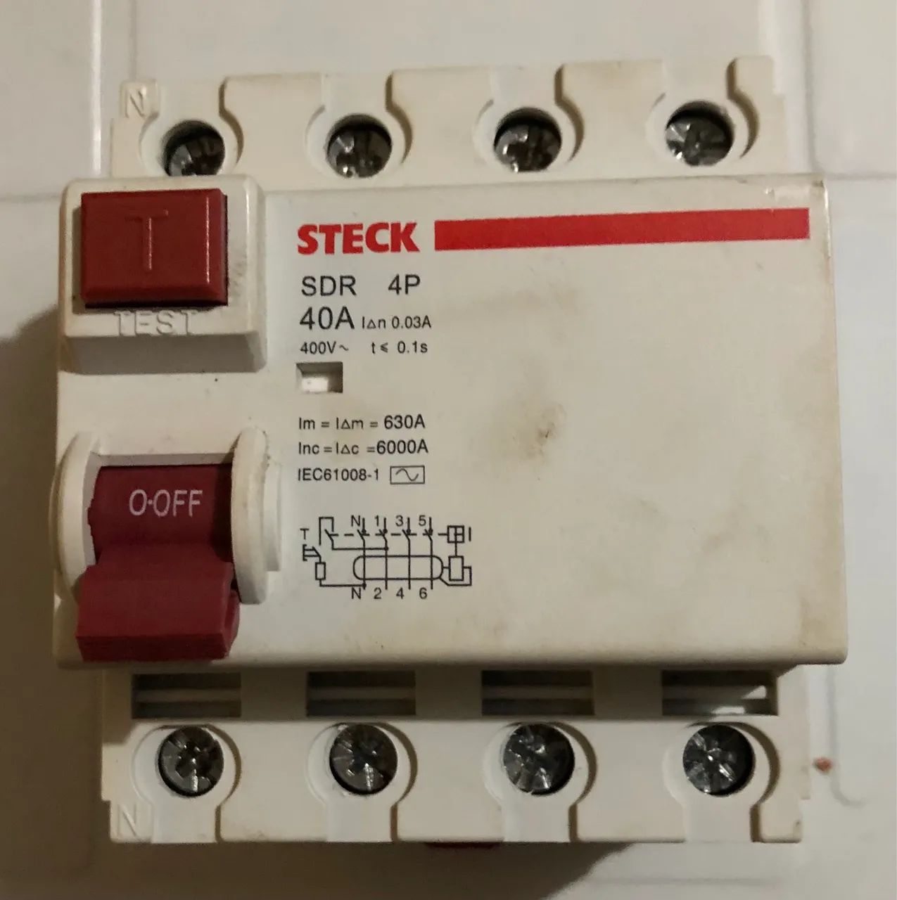 DR TETRAPOLAR 40A (30mA) STECK