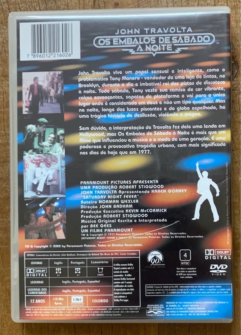 DVD Os Embalos de Sábado à Noite - John Travolta - Foto 2
