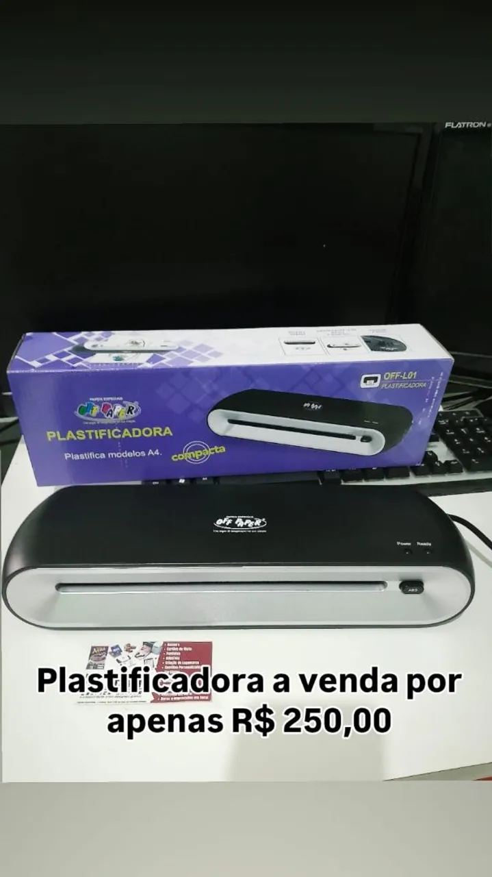 Plastificadora OFF PAPER A4 - Nova