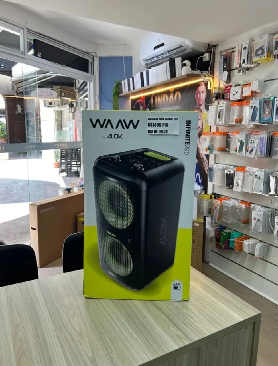 Loja física. ALOK Caixa de Som INFINITE 200 160W RMS - Paredão de som!!