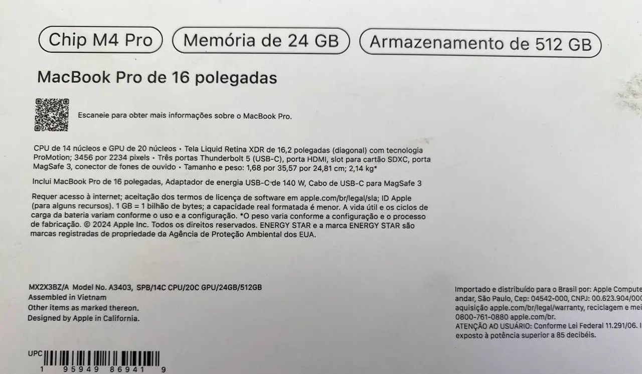 Promoção MacBook Pro M4 Pro 16.2 - Foto 2