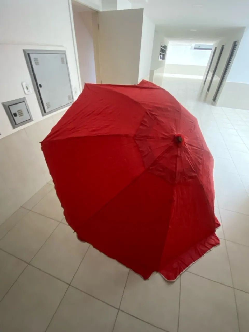 Guarda-sol vermelho para praia ou camping - Foto 4