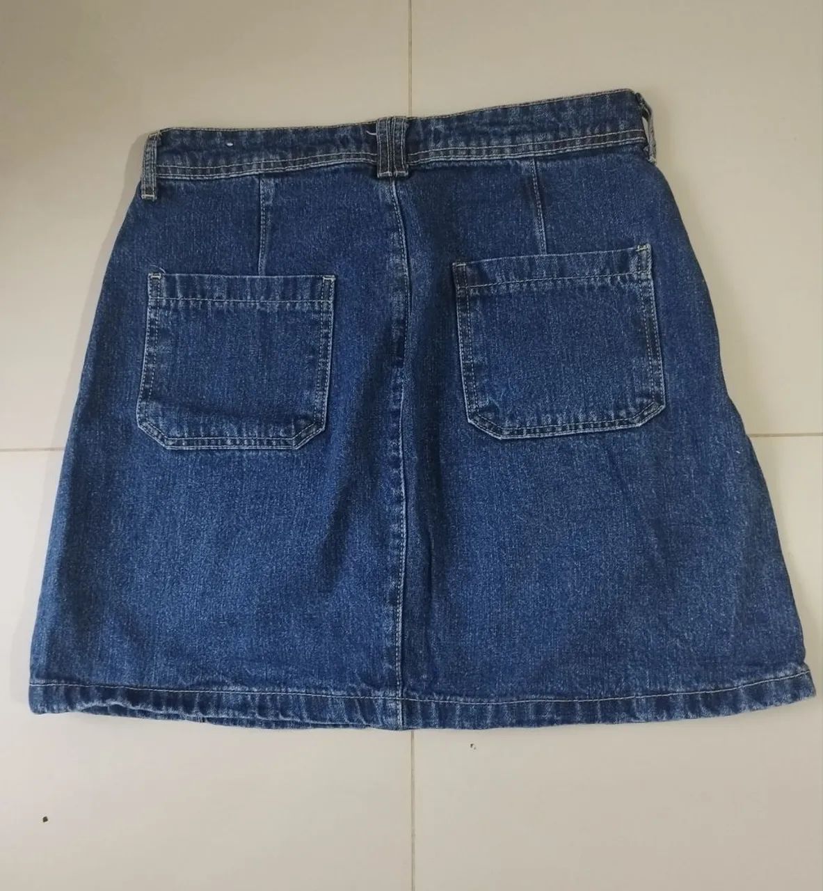 Mini Saia jeans 40  - Foto 4