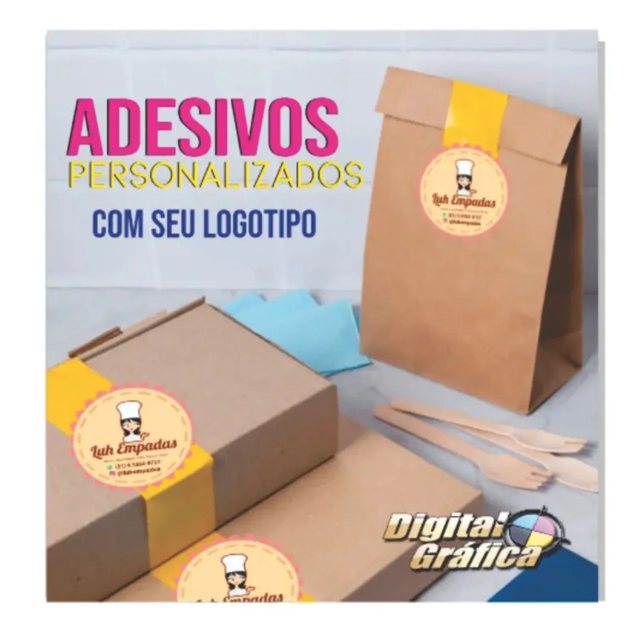 1000 adesivos 5x5 cm