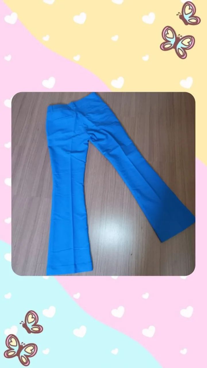 Calça Azul Flare Elegante - Foto 2