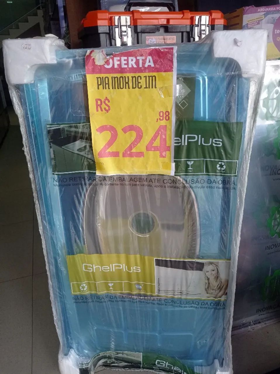 Pia de Cozinha Inox 1m - Oferta Imperdível!