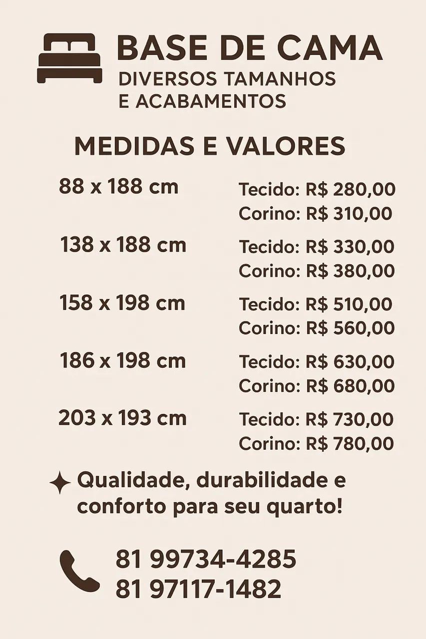 Base para Colchões 