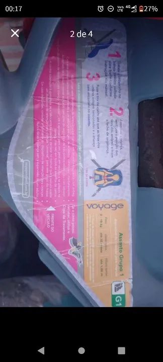 Cadeirinha de Bebê Conforto Vermelha - Foto 2