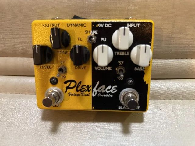 Pedal Wheebo Plexface Vintage Dual Overdrive - Amarelo - Top Boutique!!! 