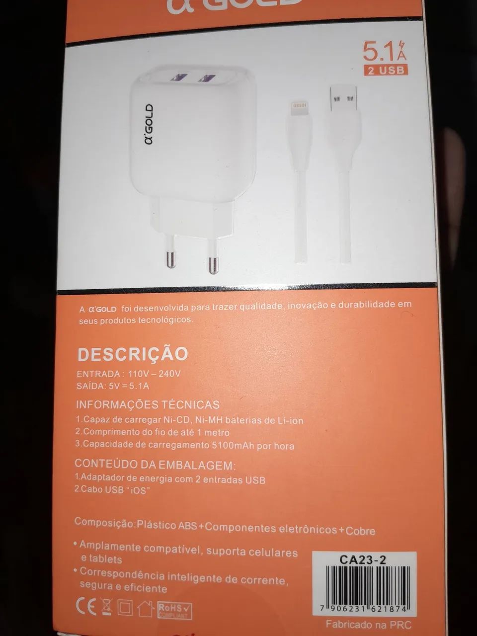 CARREGADOR RÁPIDO PARA CELULAR.  - Foto 2