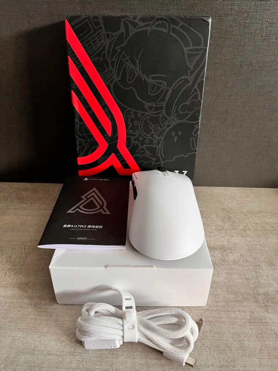 Mouse Gamer AJAZZ AJ179V2 Branco NOVO - Foto 4