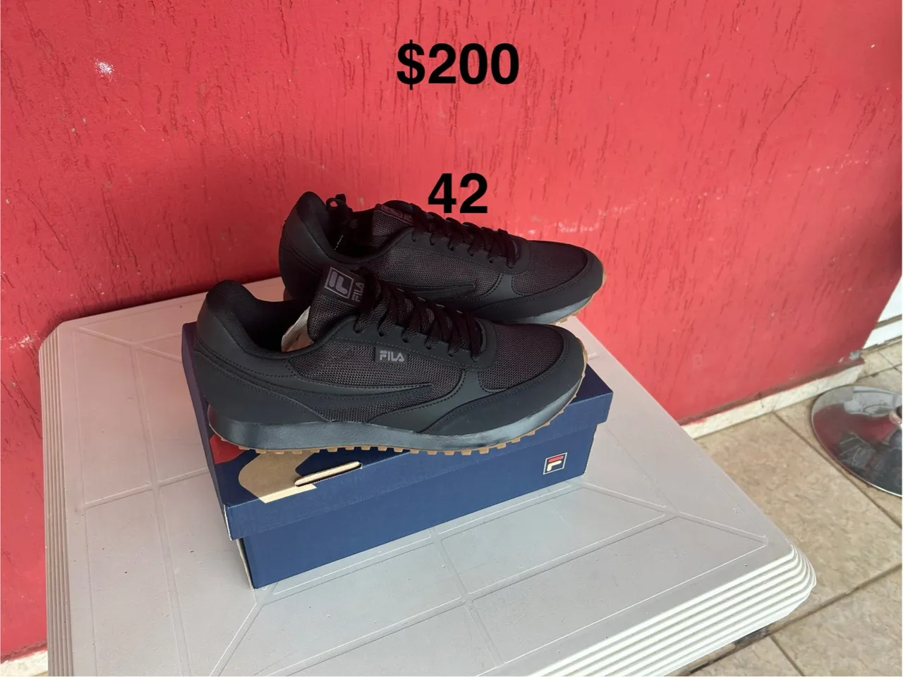 Tênis Fila Novo Original 42 All Black