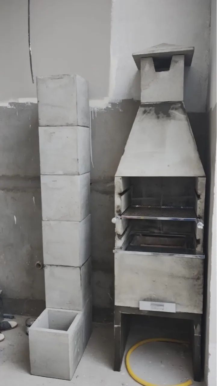 Churrasqueira pré-moldada sem revestimento a partir de R$: 1,300.00 á vista  - Foto 4