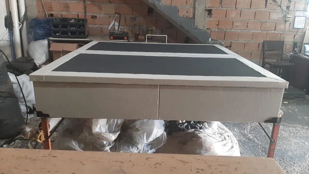 Cama Box com Baú KING  1.099,90 a vista - Foto 4