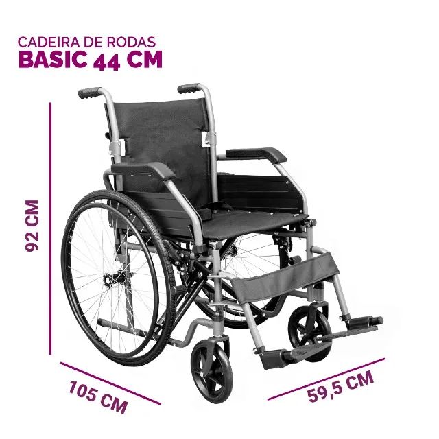 Cadeira de Rodas Hidrolight Basic Nova  - Foto 5