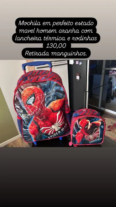 Mochila infantil ESCOLAR. HOMEM ARANHA.