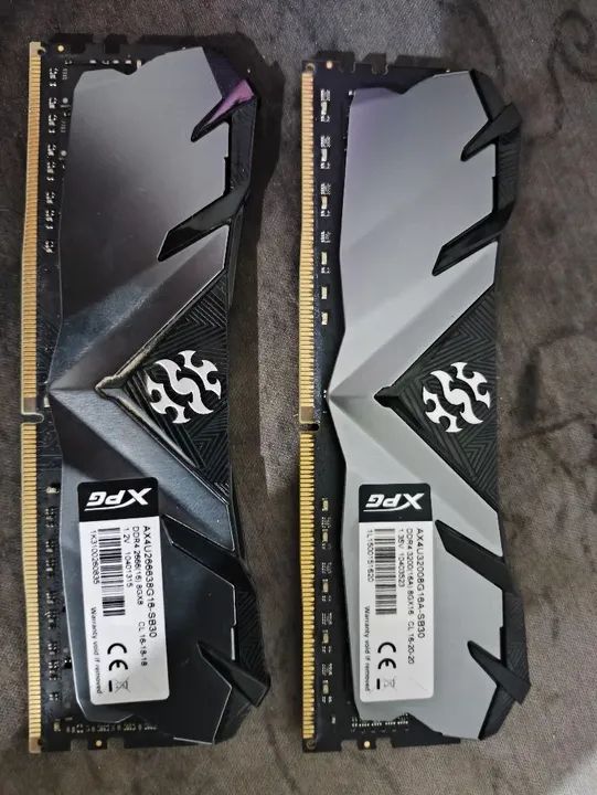 Memória Ram Gammix D30 Color Black 2x8gb XPG Adata 3200 - Foto 2