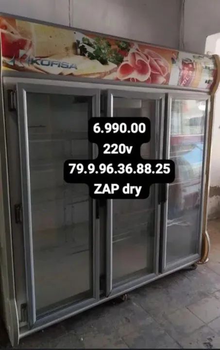 Refrigerador Expositor auto serviço três portas 